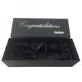 Book Shape Paper Wine Gift Box Satin tray